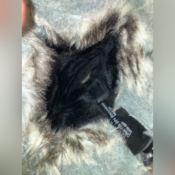 Suede Faux fur NATURALIZER womens wedge mid calf boots - Picture 8 of 15